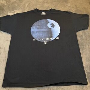 Star Wars Mad Engine Death Star T Shirt Mens XXL Black Graphic Tee